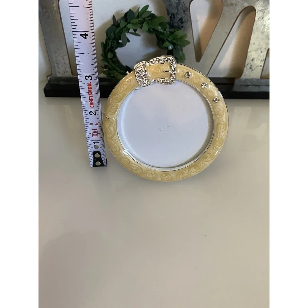 Philip Whitney Embellished Yellow Enamel and Rhinestone Small Photo Frame‎ 3